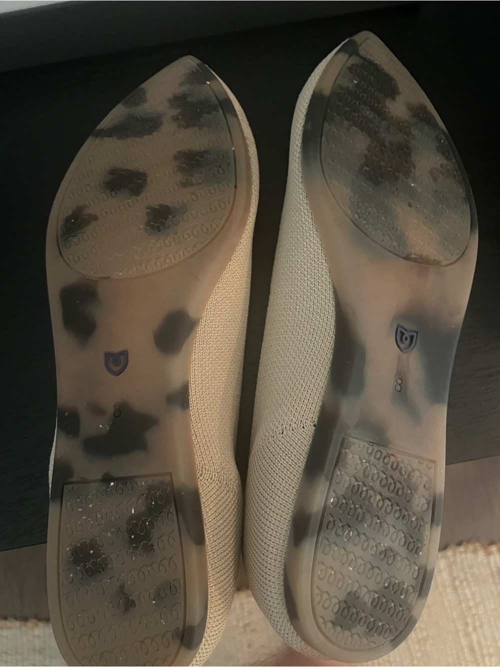 Rothy’s Point II Flats in Ecru - Size 8 - Picture 4 of 4